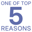 one of top 5 reasons