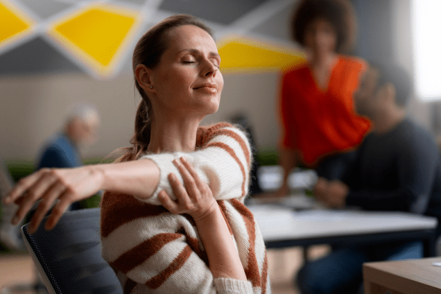 Woman Stretching